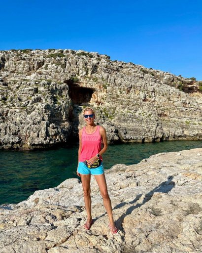 Anita Werner spędza wakacje w słonecznej Grecji.