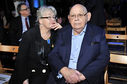 Jerzy Urban i jego 3 żona, Małgorzata Daniszewska, w 2011 roku.