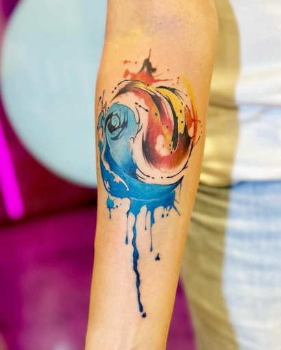 #watercolourtattoo - tatuaż malowany akwarelą. Zobacz fenomenalne projekty!