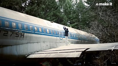 ... dlatego w 1999 roku kupił sobie wrak Boeinga 727...