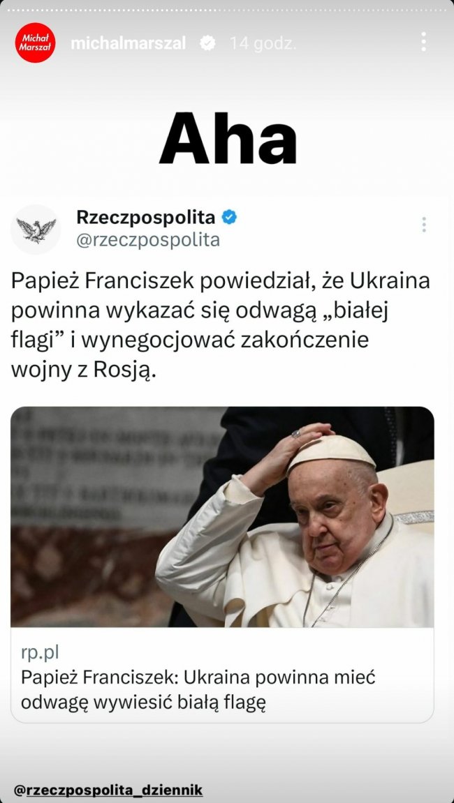 Papież Franciszek rozsierdził internatów bardzo nietrafioną wypowiedzią ...